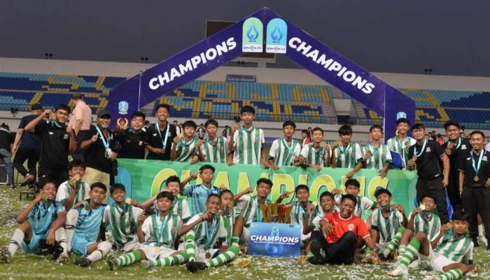The Lobster Muda Back to Back Champion Piala Soeratin U-15 Jawa Timur