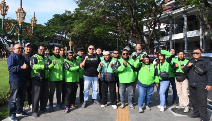 Apel Damai Gojek dan Pemkot Malang Jaga Kondusifitas Kota.
