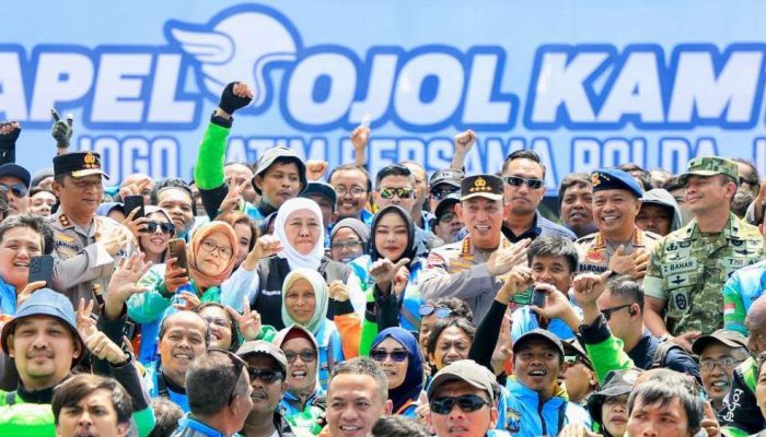 Kapolri Pimpin Apel Jogo Jatim, Ojol Dapat Apresiasi dari Pemerintah dan Polri