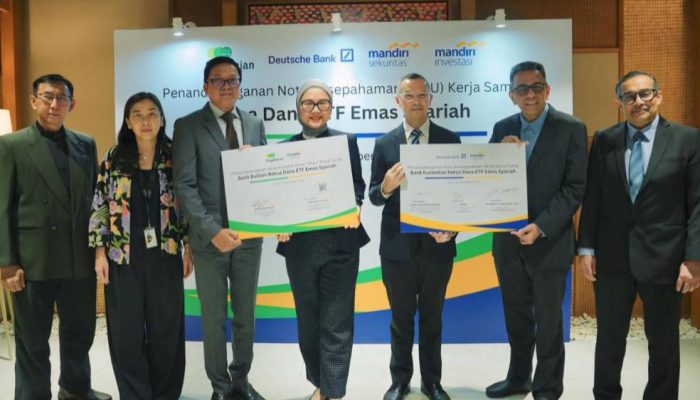 Mandiri Investasi, BSI, Mandiri Sekuritas, Pegadaian dan Deutsche Bank Hadirkan Reksa Dana Bursa Emas Syariah Pertama di Indonesia