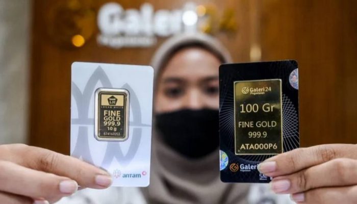 Harga Emas UBS Koreksi, Galeri24 Masih Stagnan