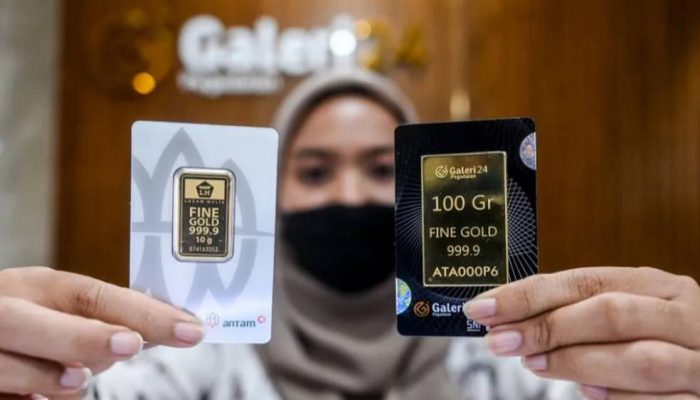 Harga Emas Antam di Pegadaian Menguat, Posisi 1 Gram Rp2.843.000
