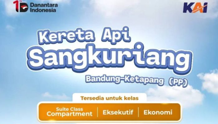 KA Sangkuriang Beroperasi 1 Mei 2026, Perkuat Konektivitas di Daop 5