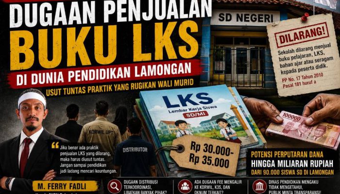 FKBN Soroti Dugaan Penjualan LKS di Lamongan, Transparansi Dunia Pendidikan Jadi Tuntutan