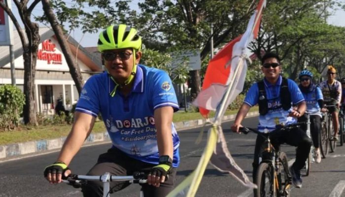 Harhubnas ke-55, Dishub Sidoarjo Kampanyekan Budaya Berbagi Ruang dengan Pesepeda