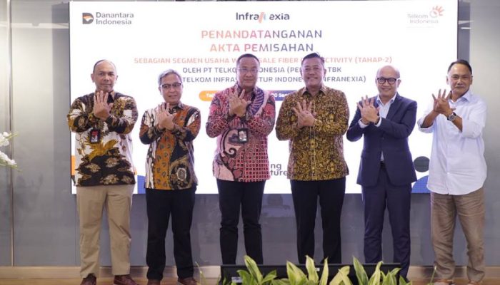 Telkom dan InfraNexia Resmi Rampungkan Spin-Off Infrastruktur Senilai Rp85,7 Triliun